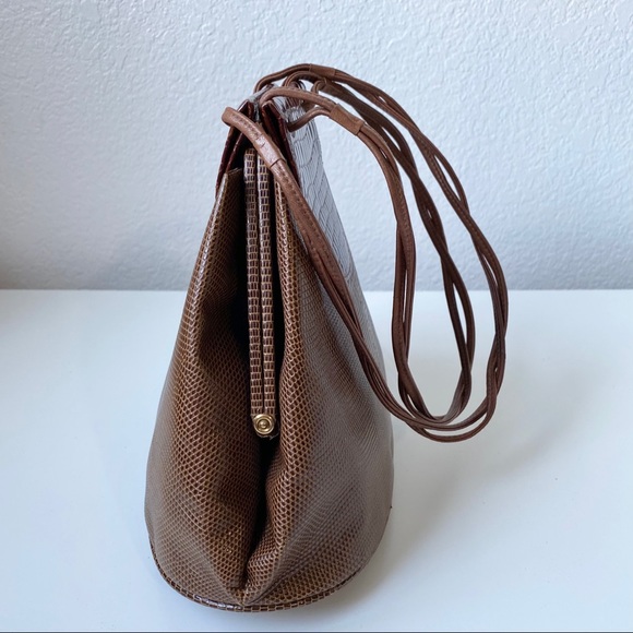 Vintage Luc Benoit 70s 80s Alligator Leather Bag. - Picture 3 of 13